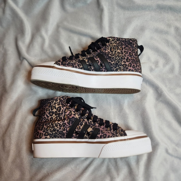 Adidas nizza high top platform sneakers - Picture 8 of 9